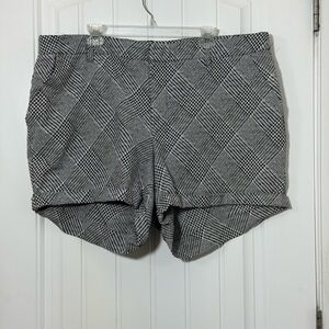 torrid Black & White Plaid Shorts